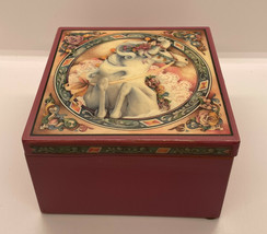 Wooden Pink Musical Jewelry Box White Horse  Enesco Vintage Memory FromCats 1986 - £14.93 GBP