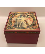 Wooden Pink Musical Jewelry Box White Horse  Enesco Vintage Memory FromC... - £14.76 GBP
