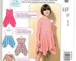 McCall&#39;s M7309 Girls 6 to 8 Handkerchief Hem Dress Uncut Sewing Pattern New - $12.11
