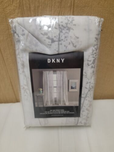 DKNY Single Rod Pocket Panel 50"x95" White Sheer - $18.37