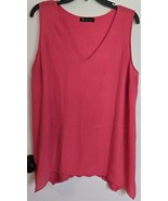 Womens XL I-N-C International Concepts Pink V-Neck Sleeveless Tank Top S... - $350.62 MXN