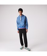 Lacoste Men&#39;s Lacoste L!VE Loose Fit Hooded Print Cotton Hoodie Blue-Med... - €60,84 EUR