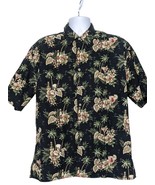 Pierre Cardin Mens Hawaiian Button Up Shirt XL Floral Tropical Martini G... - $421.81 MXN