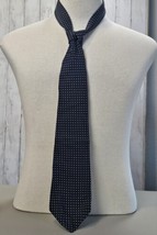 Vintage Polo Ralph Lauren Blue W/Wht Polka Dots Men&#39;s Ties. 100% Silk. USA - £14.82 GBP