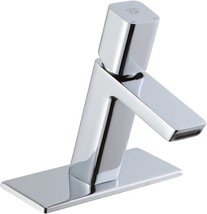 Pop Bathroom Sink Faucet With Deck Plate Chrome Waterfall Bathroom Faucet For - £31.85 GBP