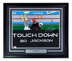 Bo Jackson Signed Framed 16x20 Oakland Raiders Tecmo Bowl Photo BAS - £417.33 GBP
