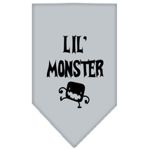 Lil Monster Screen Print Bandana Grey Small - £9.26 GBP
