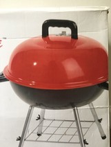 Home Grilling 14&quot; Red Black Mini Portable Table Top Charcoal Grill Outdoor - $75.08