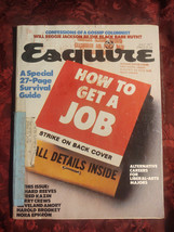 ESQUIRE July 1977 Get a Job Reggie Jackson Lesley-Anne Down Cleveland Amory - £5.17 GBP