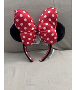 Disney Parks Super Size Red and White Bow Minnie Mouse Ears Headband NEW - $61.38 CAD