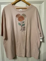 Disney Epcot Flower &amp; Garden Festival Plant Lady T-Shirt Women&#39;s L Pink - £19.56 GBP