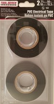 PVC Vinyl Black Electrical Tape ¾” X 50’ 2 Rolls/Pk - £2.38 GBP