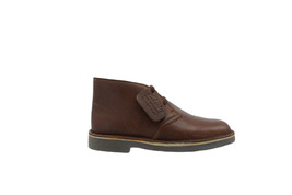 [04837] Clarks Desert Boot Boys Junior Kids Chestnut Brown Leather Wide - $102.79 CAD