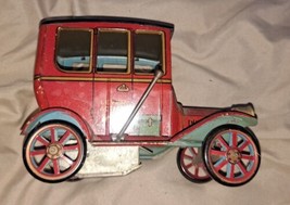 Vintage Lever Tin Car Japan Model Trade Mark Modern Toys Works - £44.32 GBP