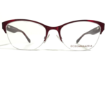 BCBGMAXAZRIA GLORIA WINE Brille Rahmen Schwarz Rot Lila Cat Eye 52-17-130 - $65.09