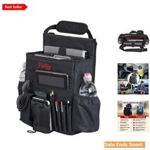 Car Front Seat Organizer for Office Storage in Black with Adjustable Fea... - $79.15