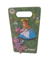 Disney Parks Alice In Wonderland &amp; Cheshire Cat Holiday 2023 Pin Set NEW - £13.24 GBP