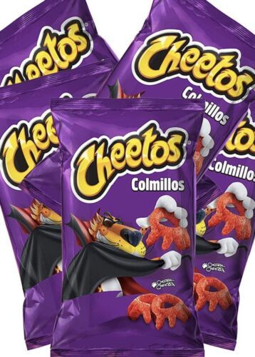 Sabritas Cheetos Colmillos 27g Box with 5 bags papas snacks authentic Mexico - $16.95
