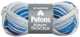 Spinrite Patons Kroy Socks Yarn Coastal Stripes 1 Pack of 12 Skein - $135.99