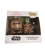 Funko Chewbacca &amp; Wicket Ornaments Star Wars New in Box - £12.04 GBP