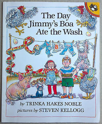 The Day Jimmy&#39;s Boa Ate the Wash by Trinka Hakes Noble (1992, Paperback ... - $3.95