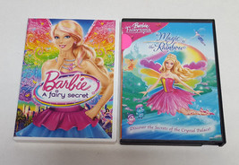 Lot of 2 BARBIE DVDs: A Fairy Secret and Fairytopia: Magic of the Rainbow Girls - £6.26 GBP
