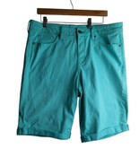 Bright Blue Sz 14 cotton blend Bermuda Shorts St John&#39;s  Bay - $245.52 MXN