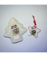 Dear God Kids Every Christmas Need A Tree Shaped Candy Dish &amp; Love Star ... - £17.40 GBP