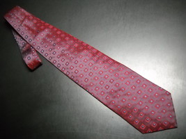 Valerio Garati Neck Tie Silk Hand Made Bright Reds Maroons and Blues - £8.20 GBP