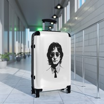 Legendary John Lennon Black and White Portrait Suitcase with 360 Swivel Wheels a - £202.54 GBP+
