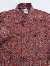 Cinch Shirt Mens Large Paisley Button Down All Over Print Western Cowboy Rodeo - £20.92 GBP