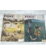 1953 The Saturday Evening Post Magazine MAY And JUNE  Lot of 2 Vintage M... - £18.02 GBP