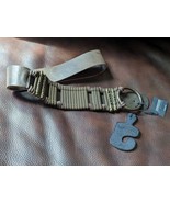 ANTONIAZZI FIRENZE ITALY Leather M Brown Olive Metal Concho Ring Belt - $34.22 CAD