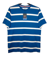 Paul &amp; Shark AUTHENTIC Men&#39;s Blue Striped Italy Cotton T-Shirt Shirt Size L - £110.59 GBP