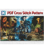 Pirates of the Caribbean Cross Stitch Pattern / Jack Sparrow Cross Stitc... - $6.86 CAD