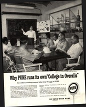 1958 PURE OIL Research Technician art print ad nostalgic e3 - $25.98
