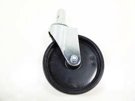 Swivel Wheels and Casters 5&quot;x1-1/4&quot; Plastic Wheel on Steel Caster Square... - £11.07 GBP