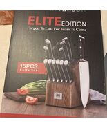 15 Piece Ultra Premium Professional Knife Set | German Stainless Steel..... - $95.06