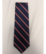 Brooks Brothers Tie Repp Stripe 59&quot; 3.25&quot; Navy with Pink NWT - $22.99