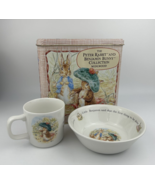 Wedgwood The Peter Rabbit And Benjamin Bunny Collection 2pc Set Original... - $70.13