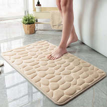 Soft Memory Foam Bath Rug with NonSlip Cobblestone Design - £11.94 GBP