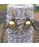 Golden Snitch Quidditch Earrings Gold/Silver Tone NEW Harry Potter Earrings - £13.50 GBP