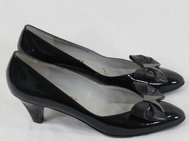 Bally Black Patent Leather Pumps Size 7 AA US Switzerland Vintage Near M... - £43.42 GBP