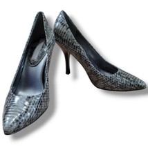 Banana Republic Shoes Size 7 M Leather High Heel Shoes Pumps Stiletto Snake Skin - $54.44