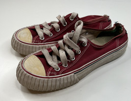 pf flyers women’s size 6.5 red low top lace up sneakers M9 - $16.04