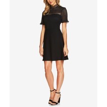 NWT Womens Size 10 Cece by Cynthia Steffe Black Lillian Lace Fit &amp; Flare Dress - £32.54 GBP