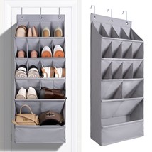 Over-The-Door-Shoe-Organizers, Hanging Shoe Organizers With Large Pocket Shoe Ho - £34.36 GBP