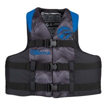 Full Throttle Adult Nylon Life Jacket - L/XL - Blue/Black [112200-500-050-22] - £23.22 GBP