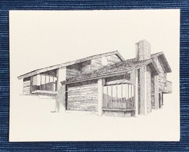 Vintage 1980 Bakersfield California Notecard Card The Kern View Estate ~... - $5.48