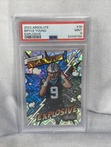 2023 Absolute Bryce Young Explosive Rc Rookie Ssp Case Hit Psa 9 Mint - £254.51 GBP